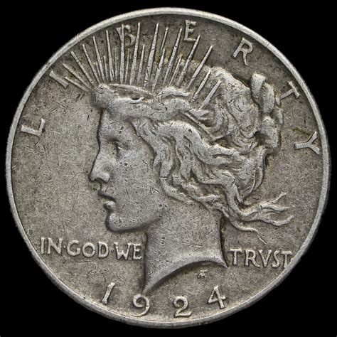 USA 1924 Silver Peace Dollar