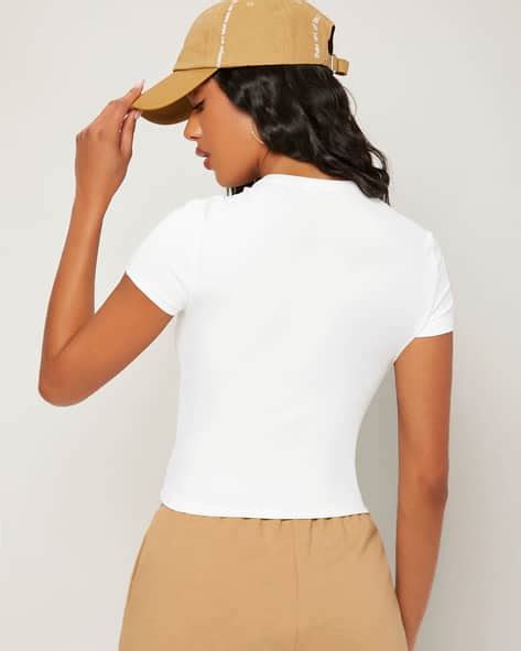 Buy White Tshirts for Women by Shein Online | sheinindia.in