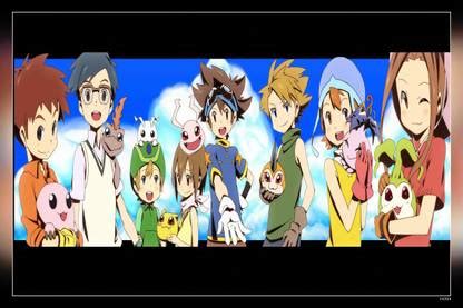 Digimon Adventure Anime Girls Anime Boys Matte Finish Poster P-14324 ...