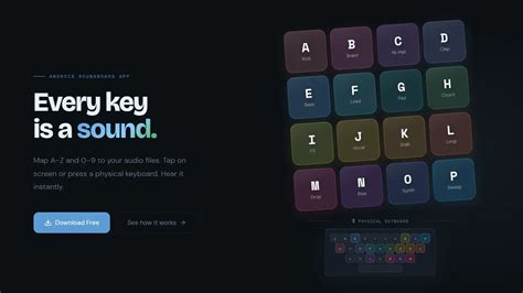 I built a free Android soundboard that works with an External keyboard ...