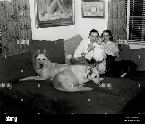Bela Lugosi, with family at home, (wife Lillian Arch and infant son ...