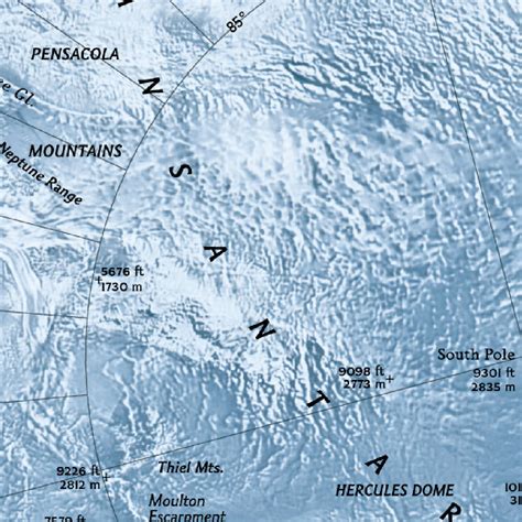 Antarctica Satellite Map by National Geographic | Avenza Maps
