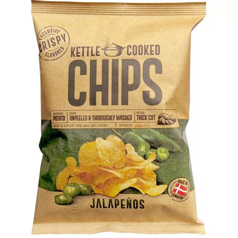 OK Snacks Kettle Chips JALAPENO Aus Dänemark (150g) - Naschhaus ...