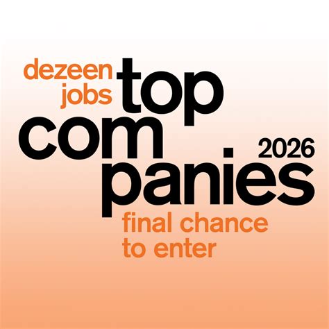Dezeen Jobs Top Companies 2026