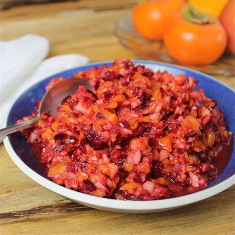 Raw Cranberry-Persimmon Relish Recipe | Dr. McDougall