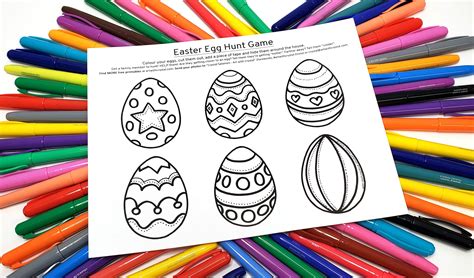 Easter Egg Hunt Game - FREE Printables - Art With Crystal