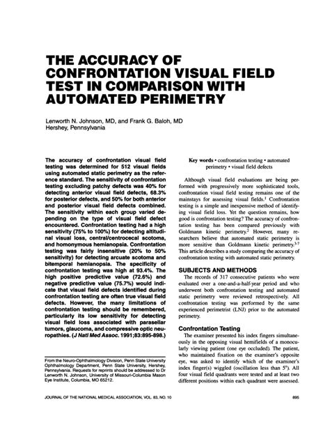 Image result for Confrontation Test for Visual Field