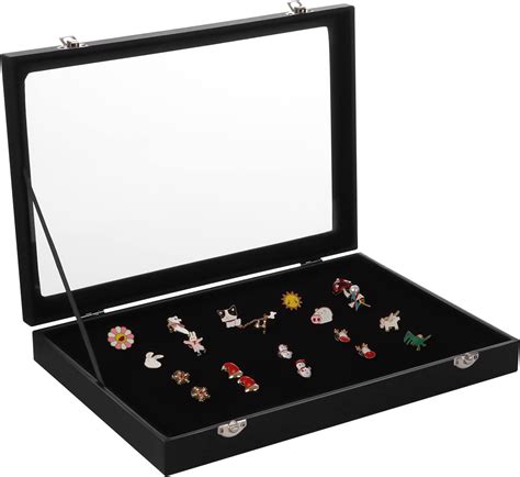 Amazon.com - Pin Display Shadow Box,Enamel Pin Display Frame, Enamel ...
