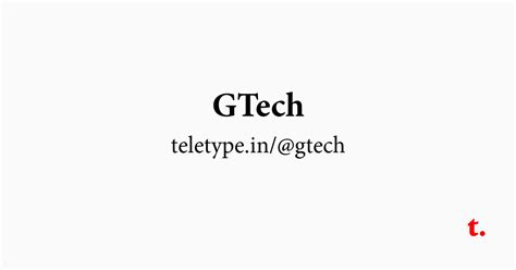 GTech — Teletype