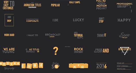 Top 10 After Effects Text Presets