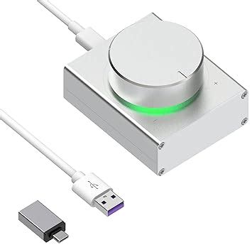 GEEKRIA Audio Control Knob, Metal Volume Adjustment Dial, PC/Phone ...