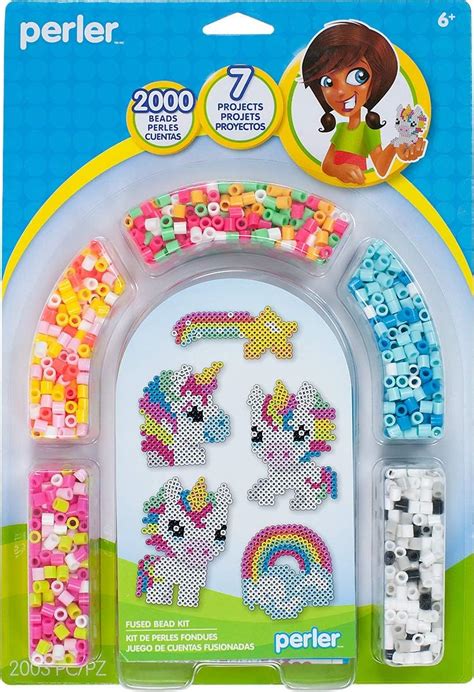 Perler Beads Rainbow Unicorn Fuse Bead Kit, 2000pcs, India | Ubuy