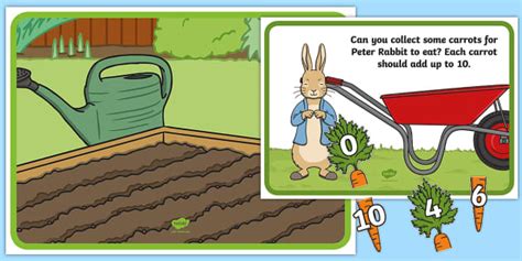 The Tale of Peter Rabbit Number Bonds to 10 Game