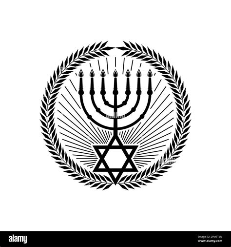 Vector illustration of the Jewish Star of David symbol combined with ...