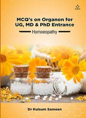 MCQ's on Organon for UG, MD & PhD entrance