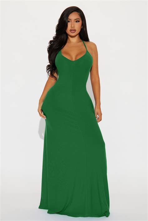 Let Be Real Maxi Dress - Kelly Green | Fashion Nova