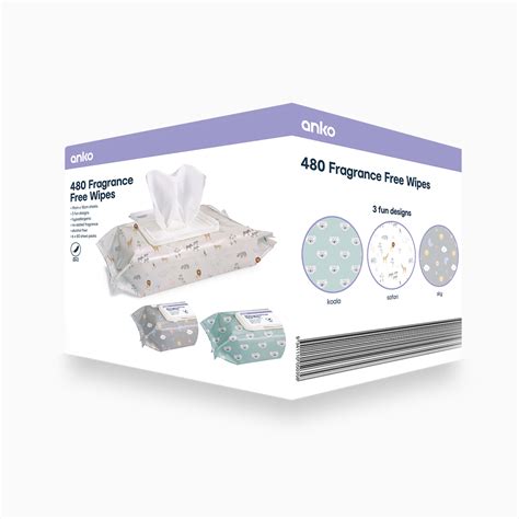 480 Pack Fragrance Free Wipes - Kmart