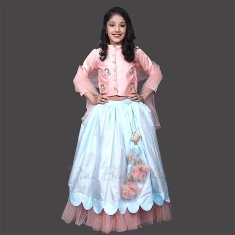 Buy Peach Lehenga Choli with Dupatta – Baby to Teenage Girl ...