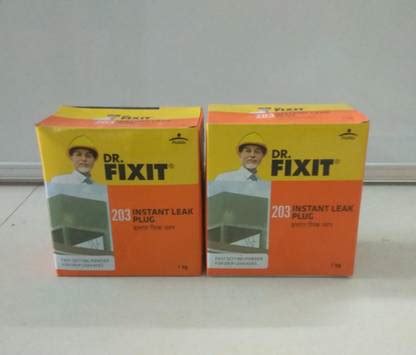 Pidilite Dr. Fixit Instant Leak Plug (Pack of 2 of 1 Kg) Fast Setting ...