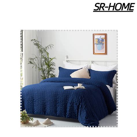 SR-HOME Navy Blue Duvet Cover | Wayfair