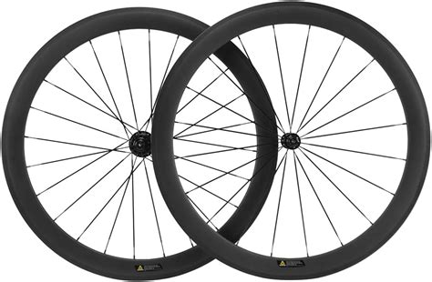 QueenBike Carbon Fiber Road Bike Wheels 50mm Clincher Wheelset India | Ubuy