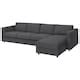 VIMLE 4-seat sofa with chaise longue, Hallarp beige - IKEA