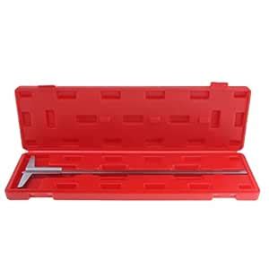 LOOM TREE® Metric Vernier Depth Gauge 0.02cm Resolution, Stainless ...