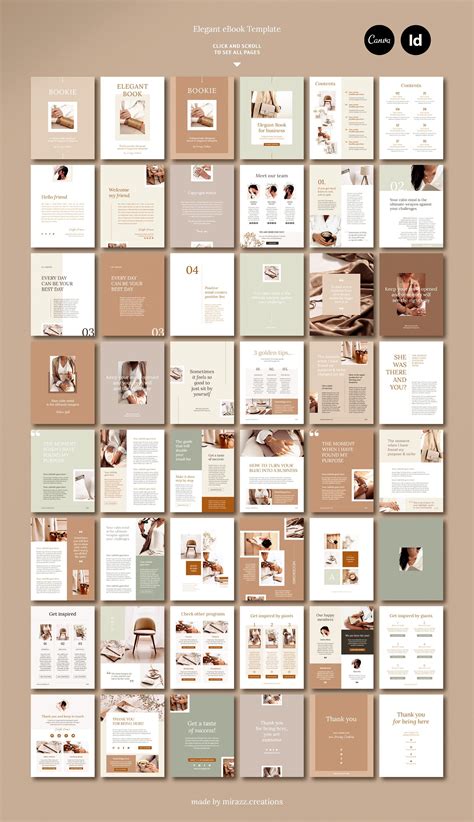 EBook / CANVA, INDD / Elegant | Guide design, Fully designed ebook ...