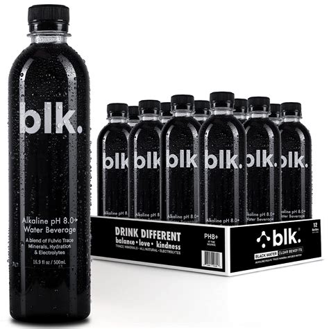 Black Bottled Water