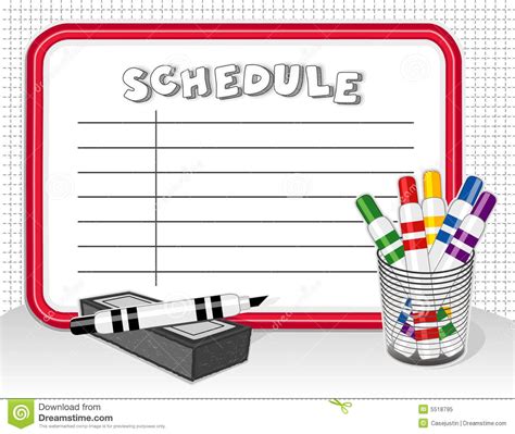 School Schedule Clip Art