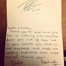Thank You Letter For Wedding Gift Of Money by Rgiii Sent Fan A Wedding Gift Thank You Note Fox13now Thank You Letter For Wedding Gift Of Money