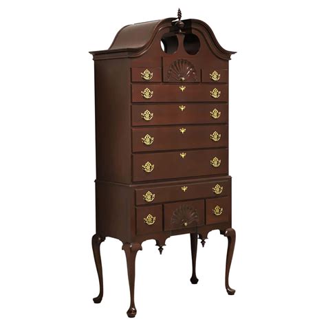 HARDEN Cherry Queen Anne Highboy Chest at 1stDibs | link taylor dresser with mirror