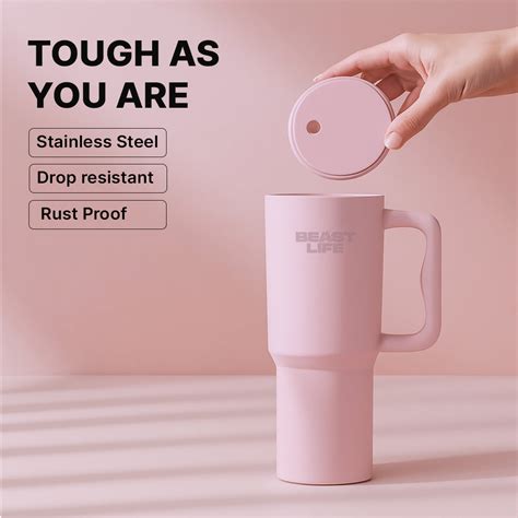 Beast Life Tumbler | Pink | 1.2 L – Beastlife