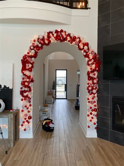diy christmas ornament arch