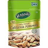 Happilo 100% Natural Premium California Dried Almonds 500g Pack Pouch ...