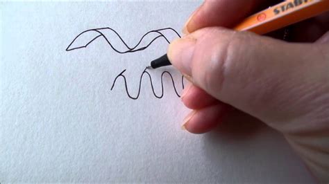 How to draw a ribbon - YouTube