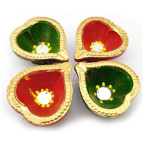 Dil Diwali Mitti Diya Set buy online from India