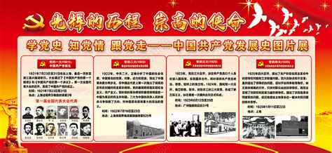 共产党党的光辉历程发展历程展板设计图片下载 - 觅知网