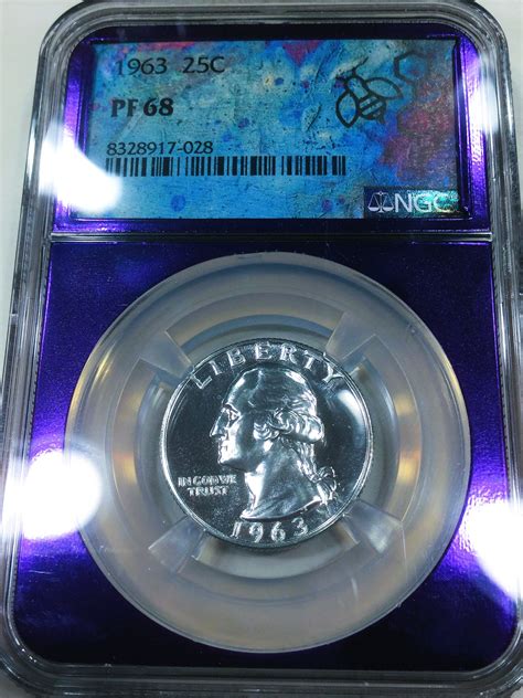1963 Proof Washington Silver Quarter NGC PR68 Beautiful Coin | Property ...