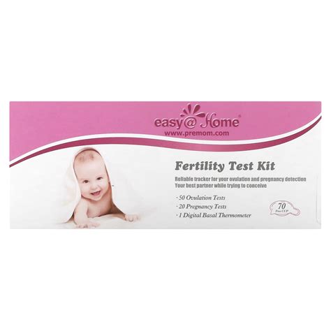 Easy@Home, Fertility Test Kit, 50 Ovulation Tests, 20 Pregnancy Tests ...