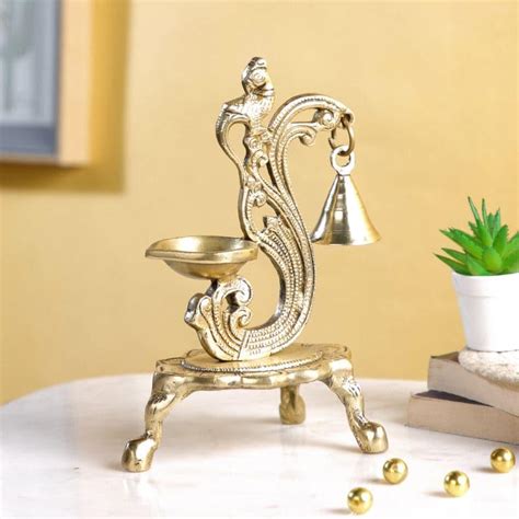 Buy Mandal Kancha Diya With Bell Online in India | Vaaree