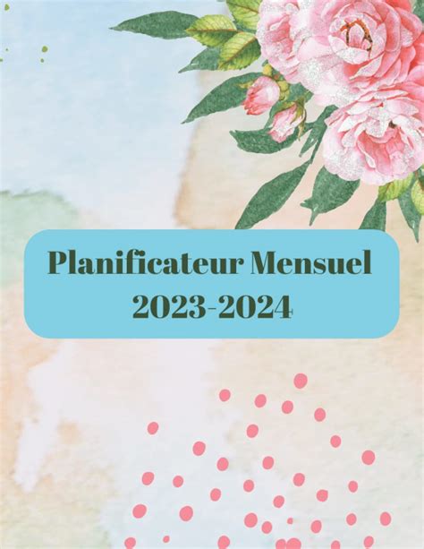 Buy Planificateur Mensuel 2023-2024: Agenda 2023-2024 Annuel Italie ...