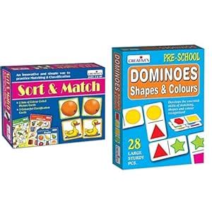 Buy Creative's Sort and Match Card Game Multicolor Pack of 1 Dominoes ...