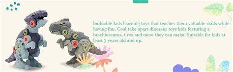 HIGH TRUSTED® Unique Dinosaur Toys for Kids Branded Take Apart Dinosaur ...