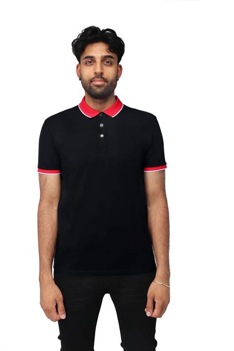 Polo Shirts Black And Red