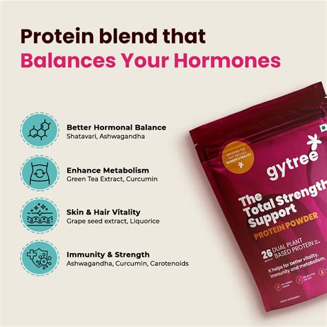 Gytree Total Strength Support 26g Vegan Plant Protein for Women | Cafe ...