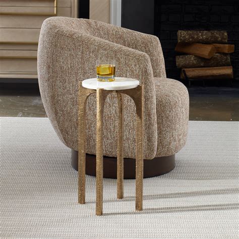 Vivi Marble Drink Table | Mid-Century Style Accent Table