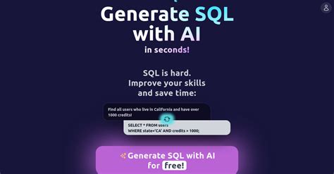 Image result for Text to SQL Ai Free without API