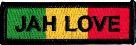 Jah Love Military Uniform Style Name Tag - Rasta Colors - Cut Out ...
