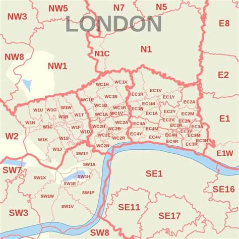 London Postal Code 的图像结果